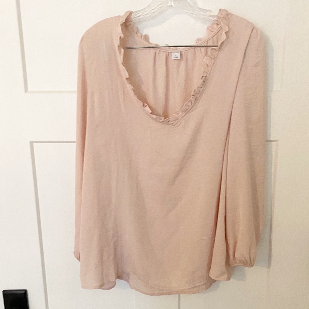 NWT Old Navy pink blush blouse size L